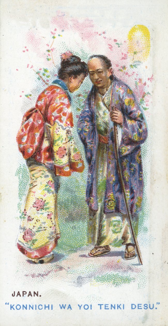Gebruikelijke Groet in Japan, 1907 door English School