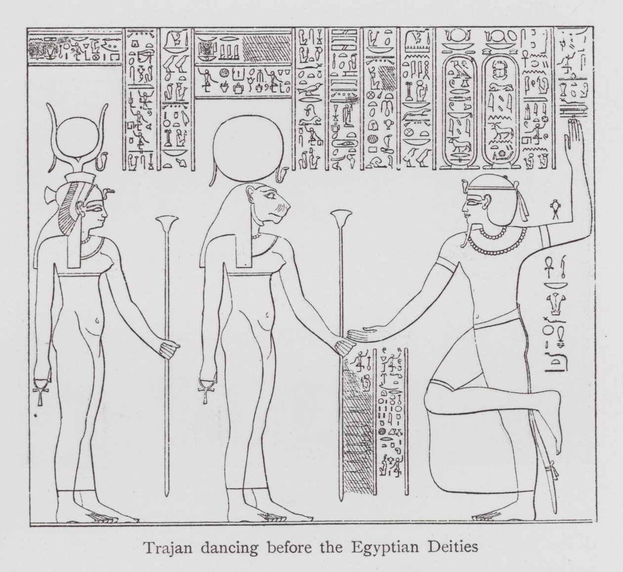 Dansen: Trajan danst voor de Egyptische goden door English School