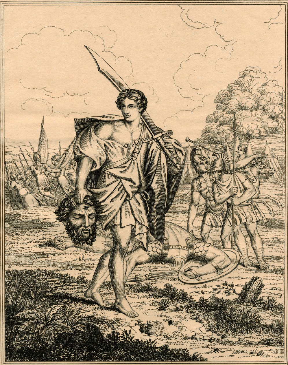David met het hoofd van Goliath door English School