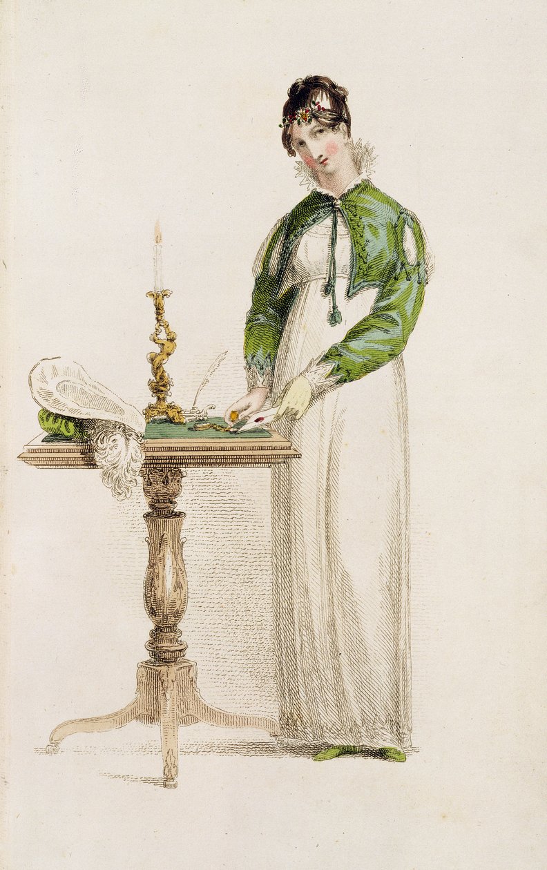 Dagjurk, modeplaat uit Ackermanns Repository of Arts door English School