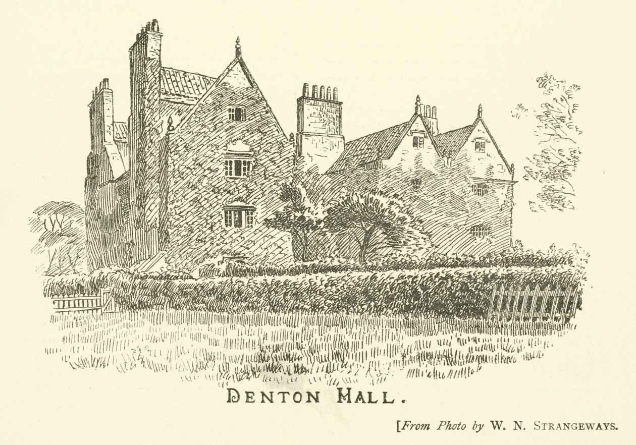 Denton Hall (gravure) door English School