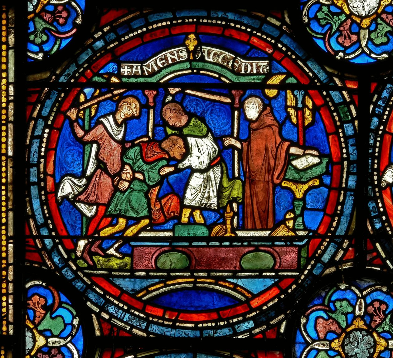 Detail van het Wonderraam met Gekke Henry van Fordwich door English School