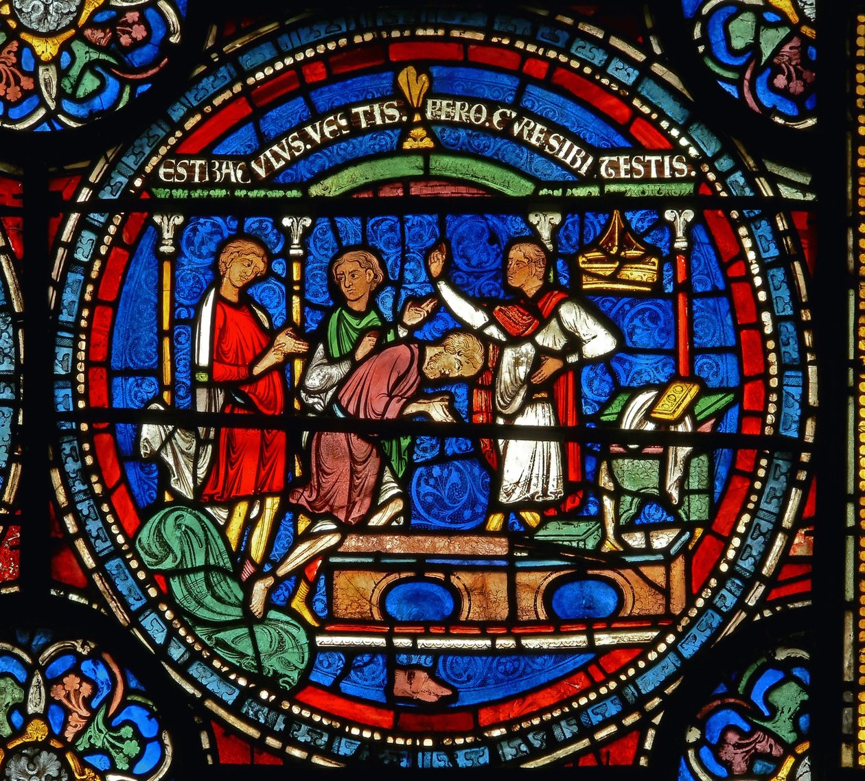 Detail van het Wonderraam met Robert van Cricklade door English School