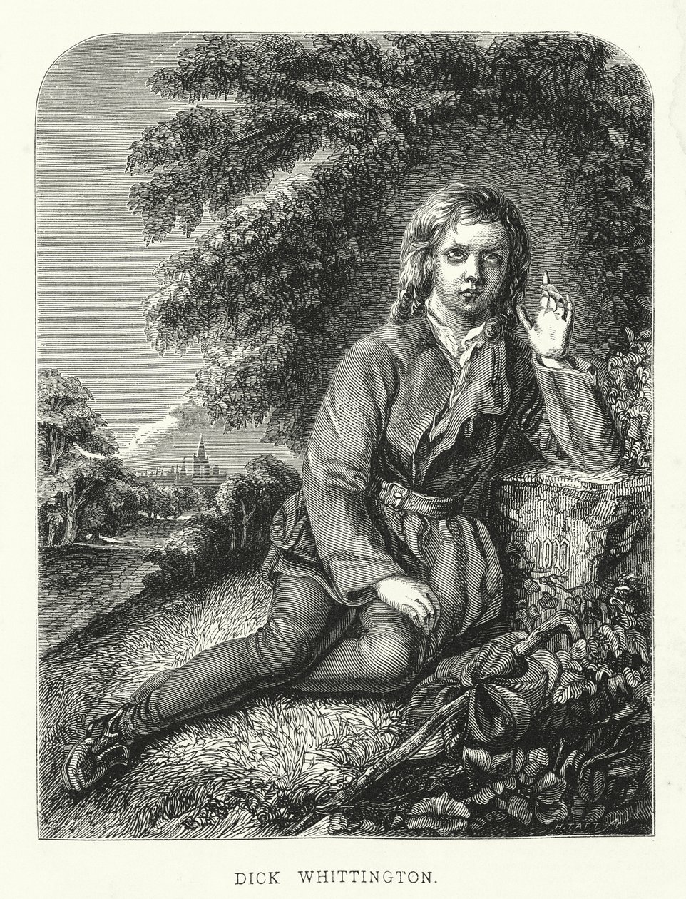 Dick Whittington (gravure) door English School