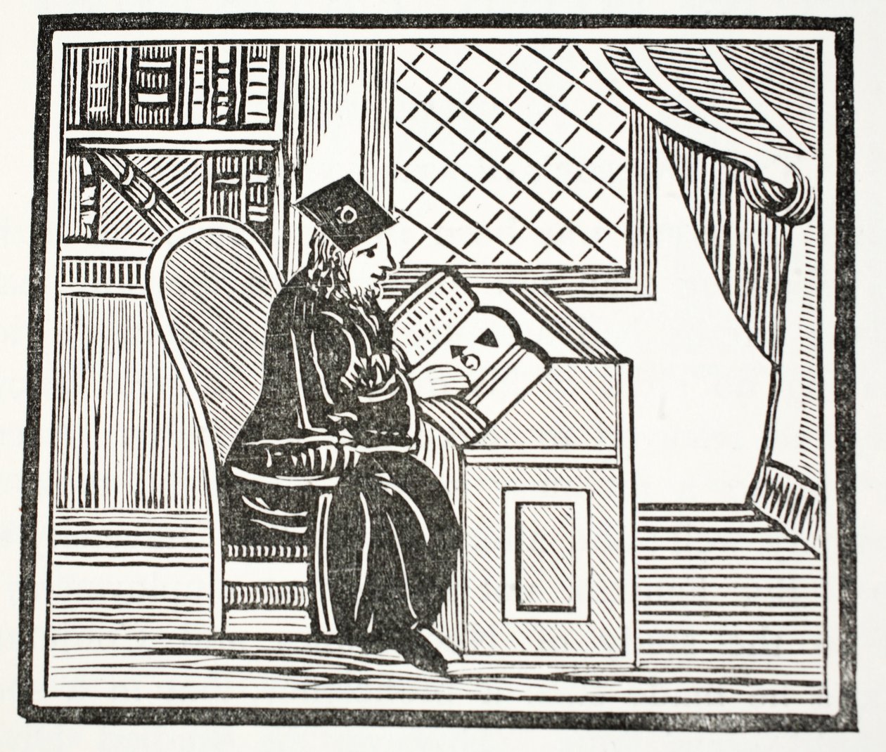 Dr. John Faustus, illustratie uit Chap-books of the Eighteenth Century door John Ashton, gepubliceerd 1882 door English School