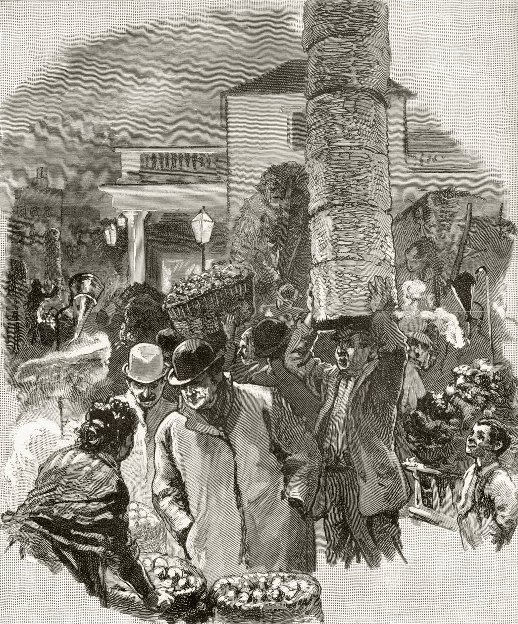Vroege ochtend in Covent Garden, uit 