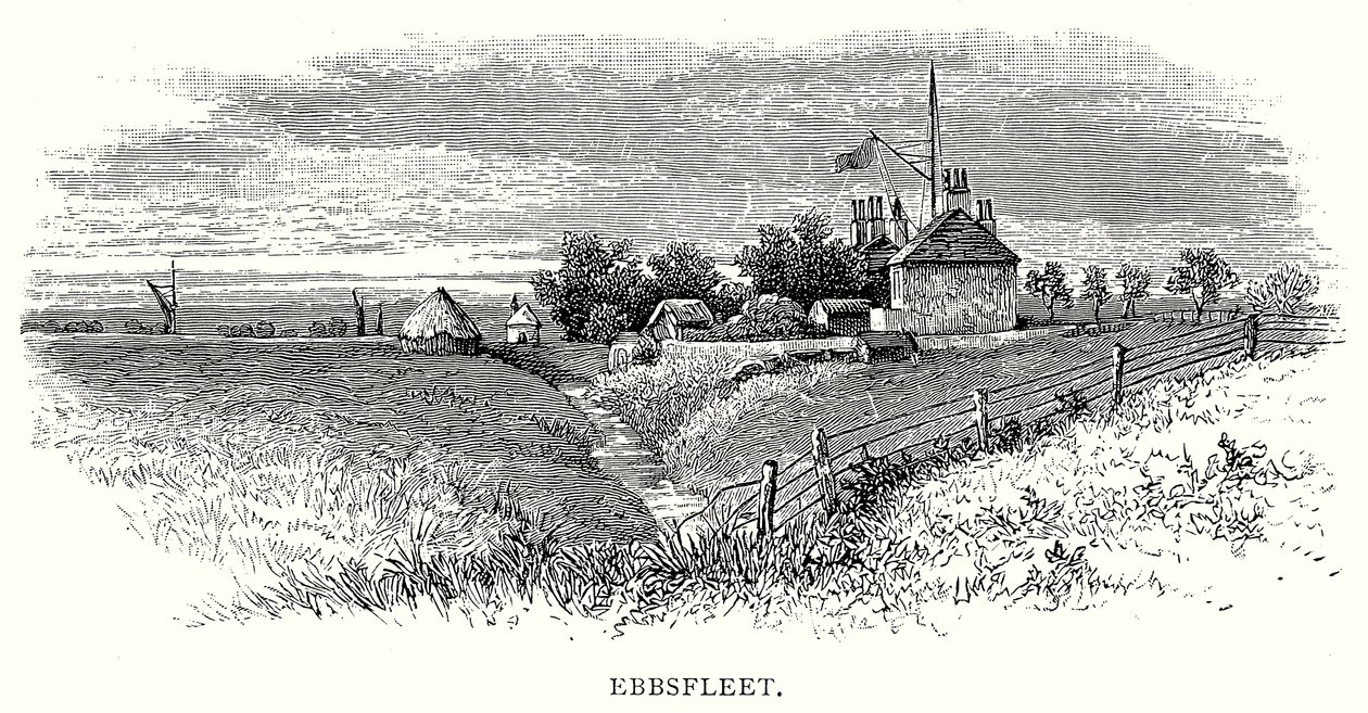 Ebbsfleet (gravure) door English School