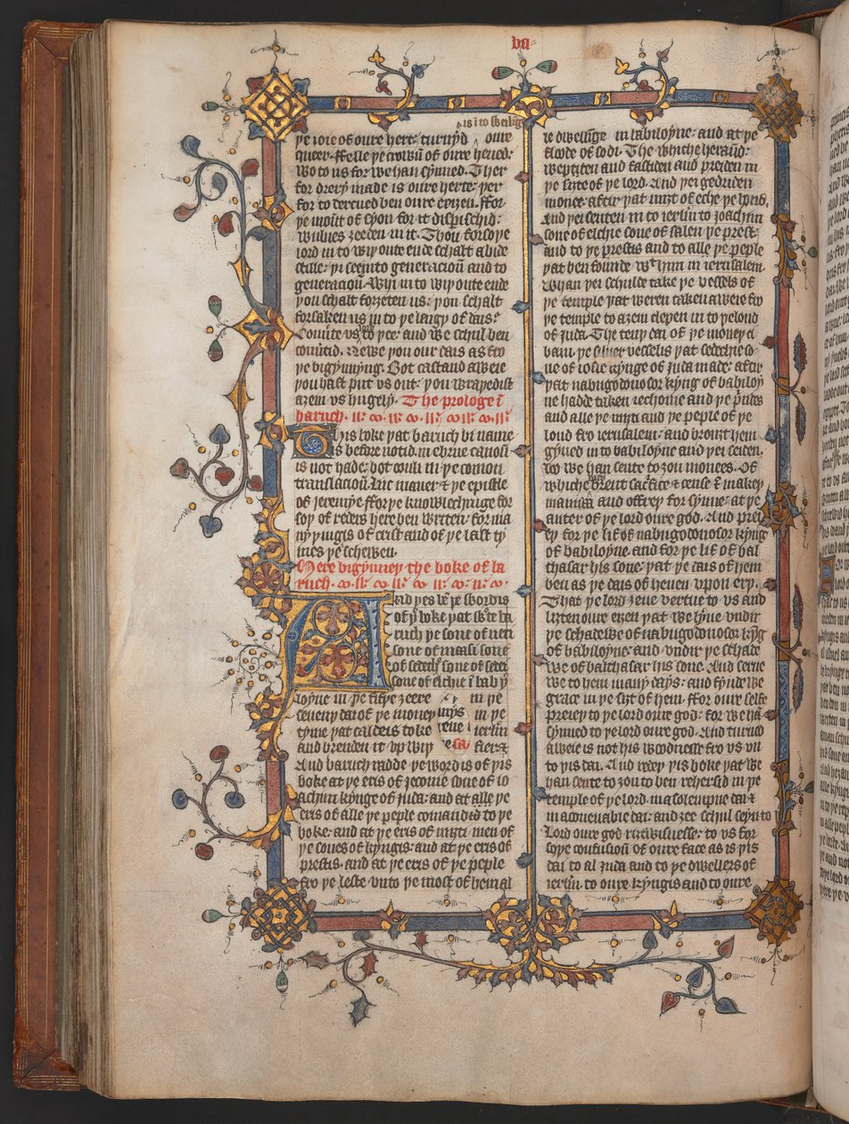 Egerton 617, Wycliffite Bijbel, vóór 1397 (perkament) door English School