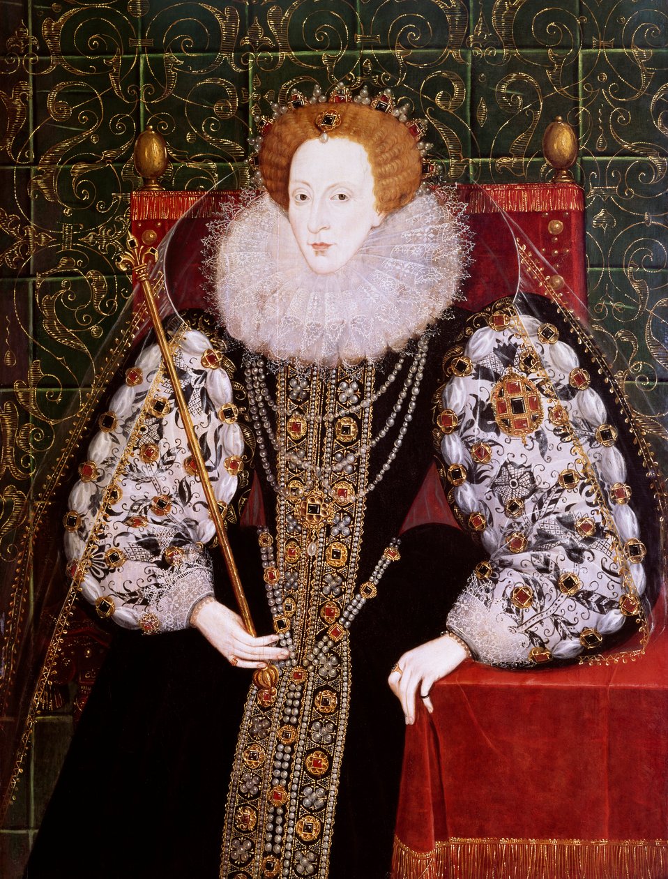 Elizabeth I, circa 1590 door English School