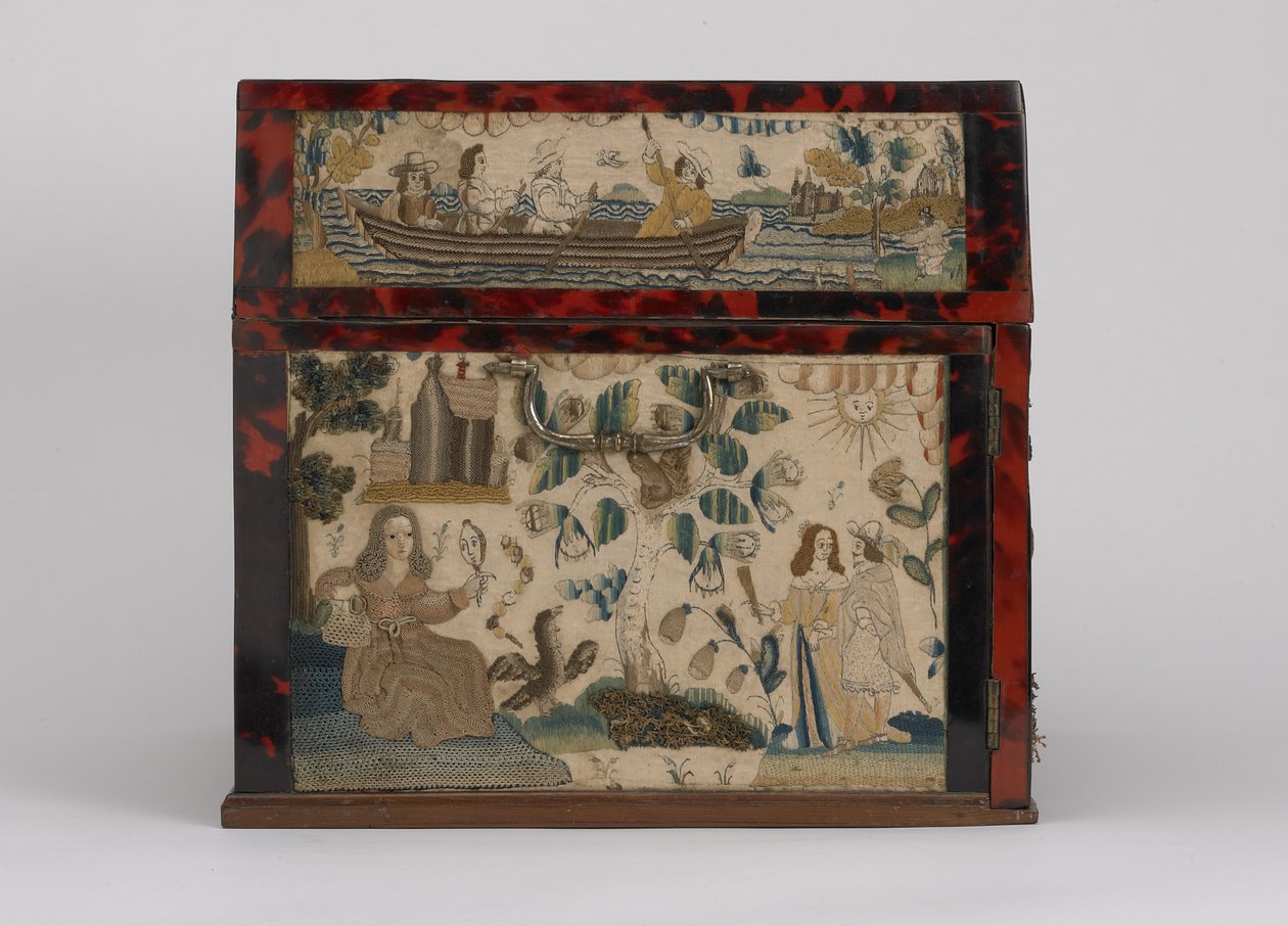 Geborduurde kist, ca. 1660 door English School