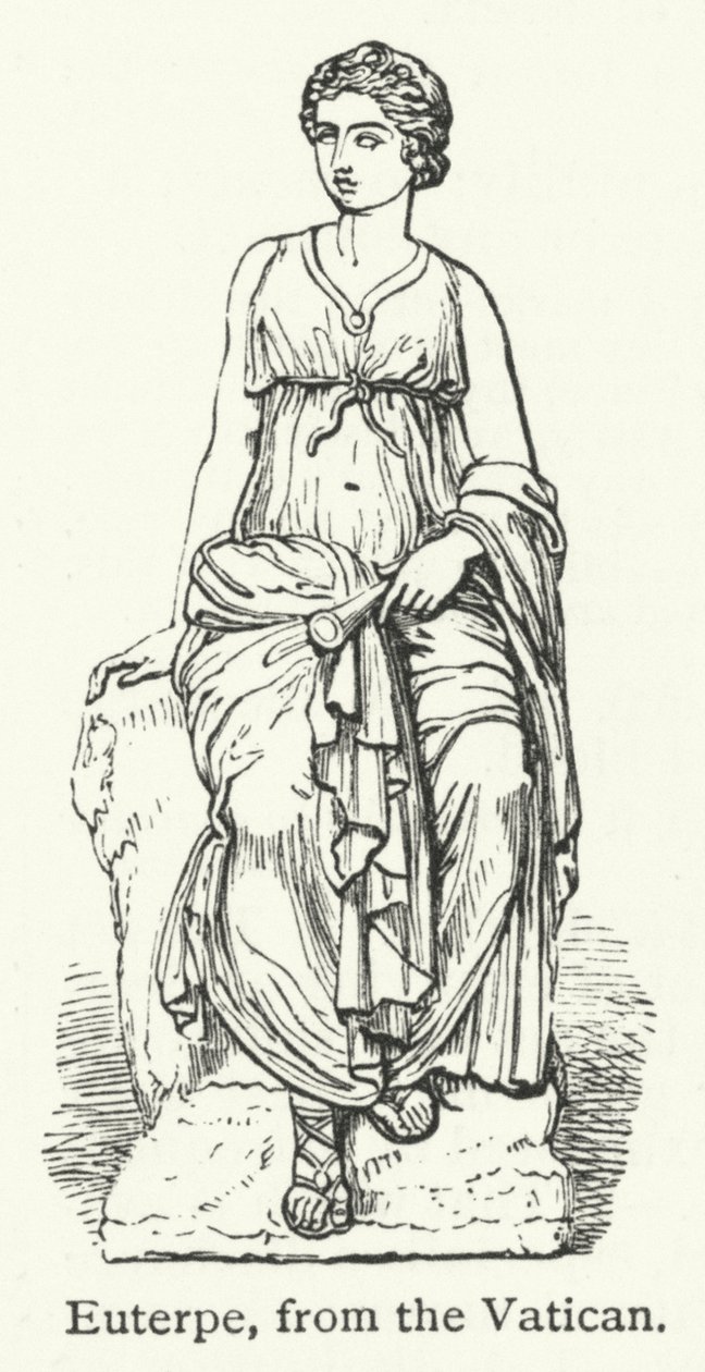 Euterpe (gravure) door English School