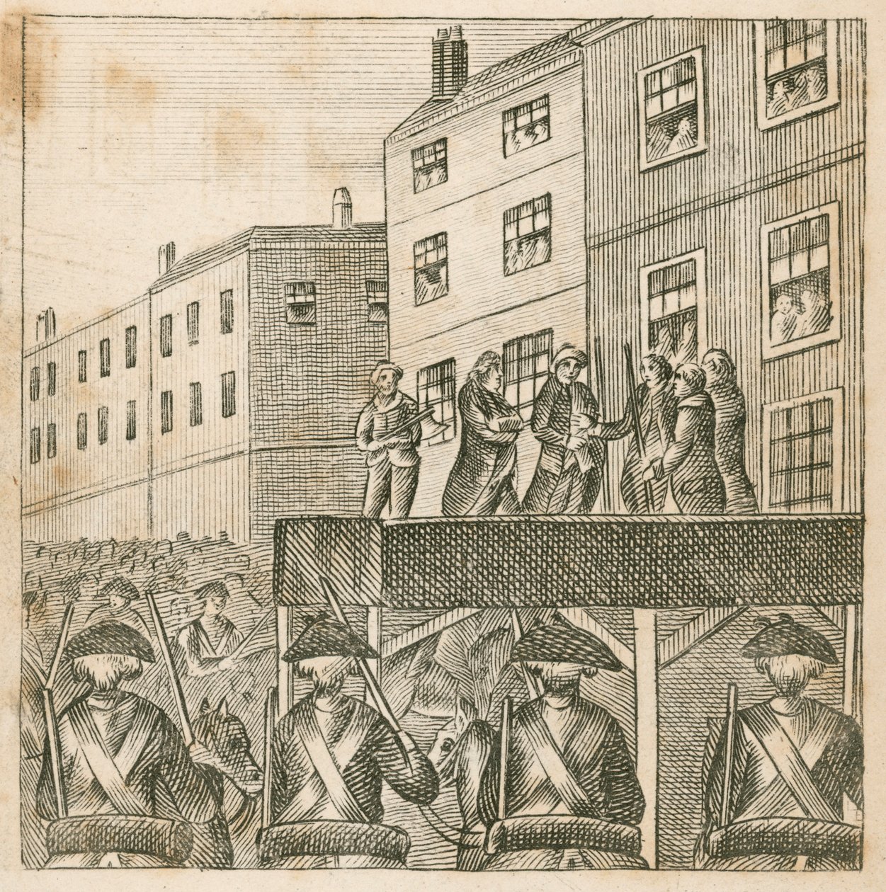 Executie van de rebellenheren op Tower Hill, Londen door English School