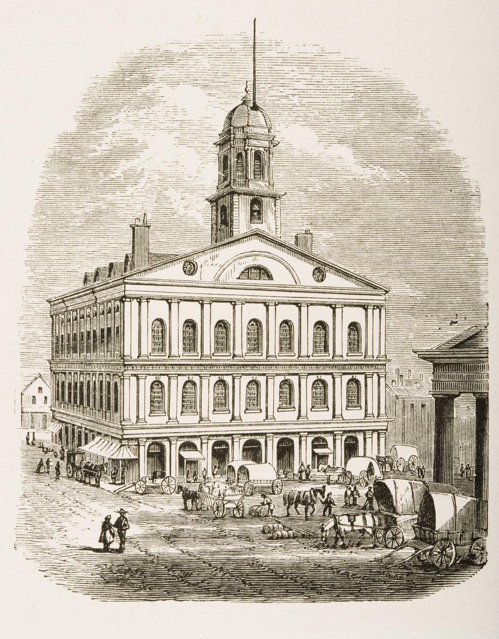 Faneuil Hall, Boston, c.1870, uit 