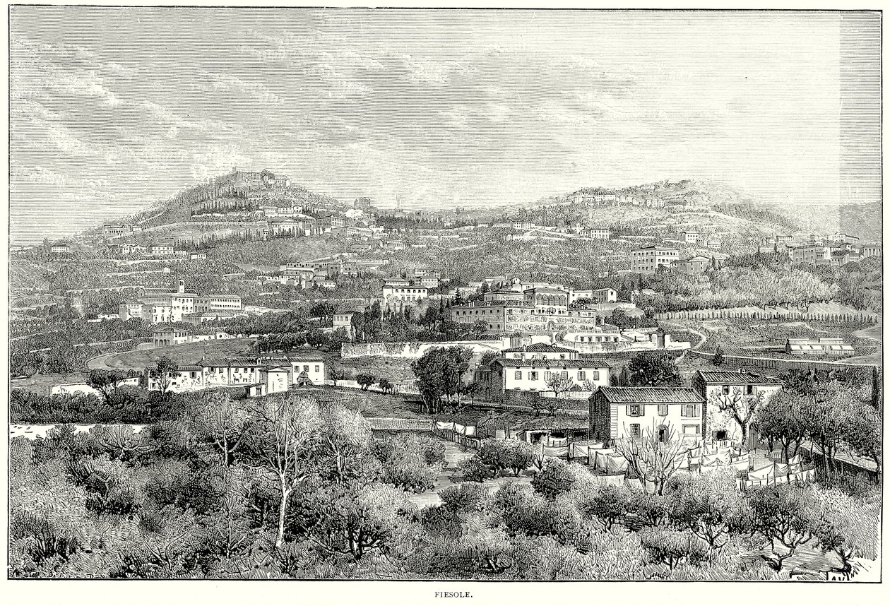 Fiesole (gravure) door English School