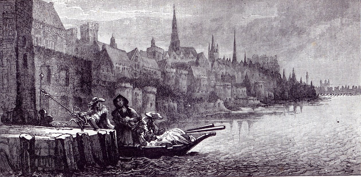 De Vlucht van Koning James op de ochtend van 11 december 1688, uit 