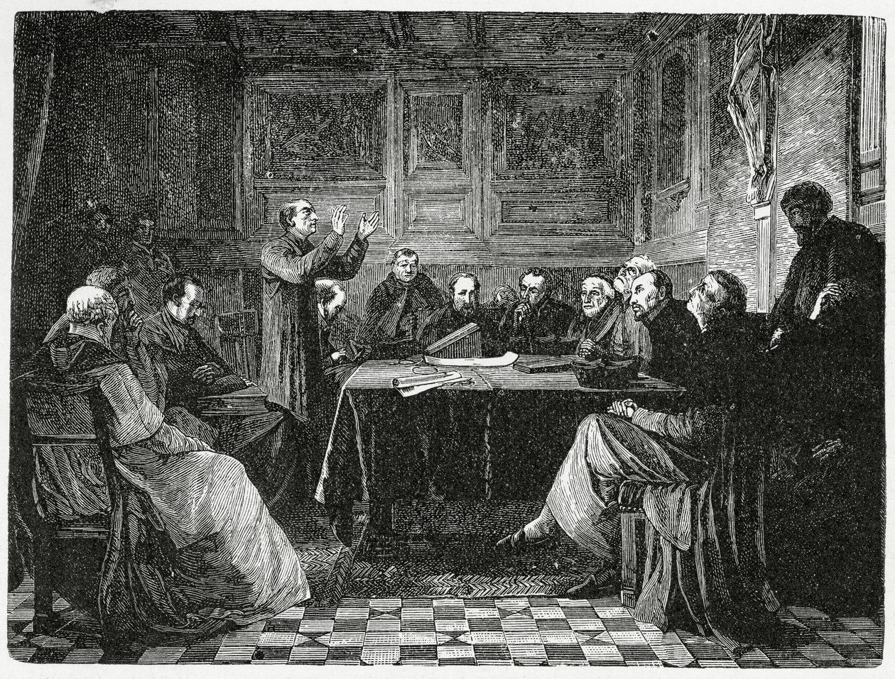 Oprichting van de Orde van de Jezuïeten in 1540, 1882 door English School