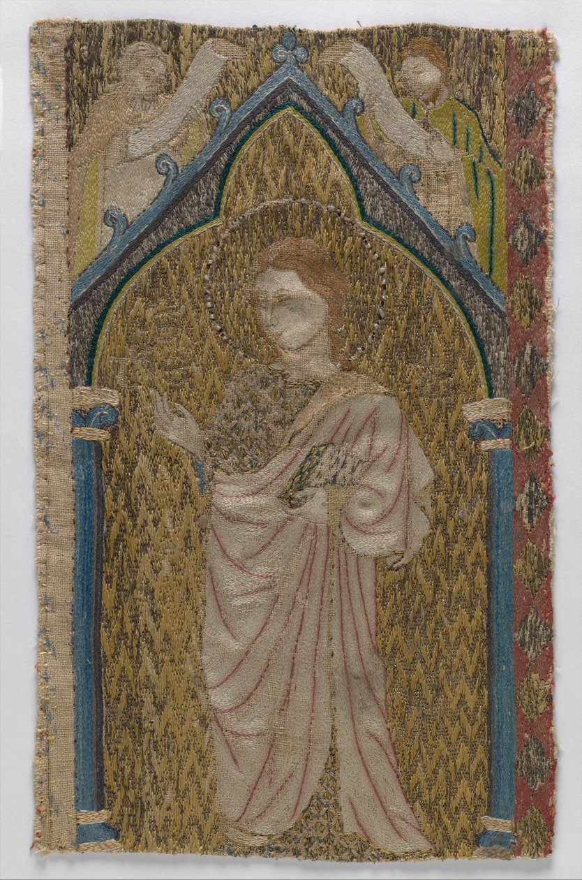 Fragment van een orphrey door English School
