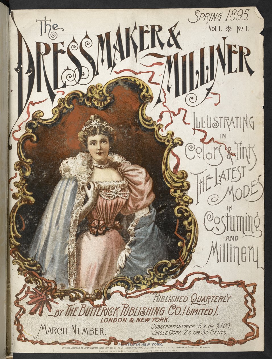 Voorkant. De Kleermaker en Hoedenmaker. 1895 door English School