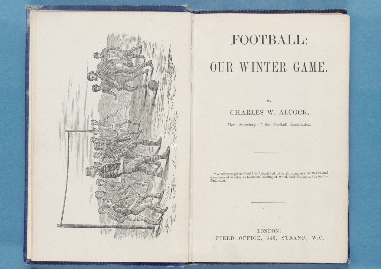 Frontispice uit Voetbal: Ons Winterspel, door Charles W. Alcock, 1874 door English School