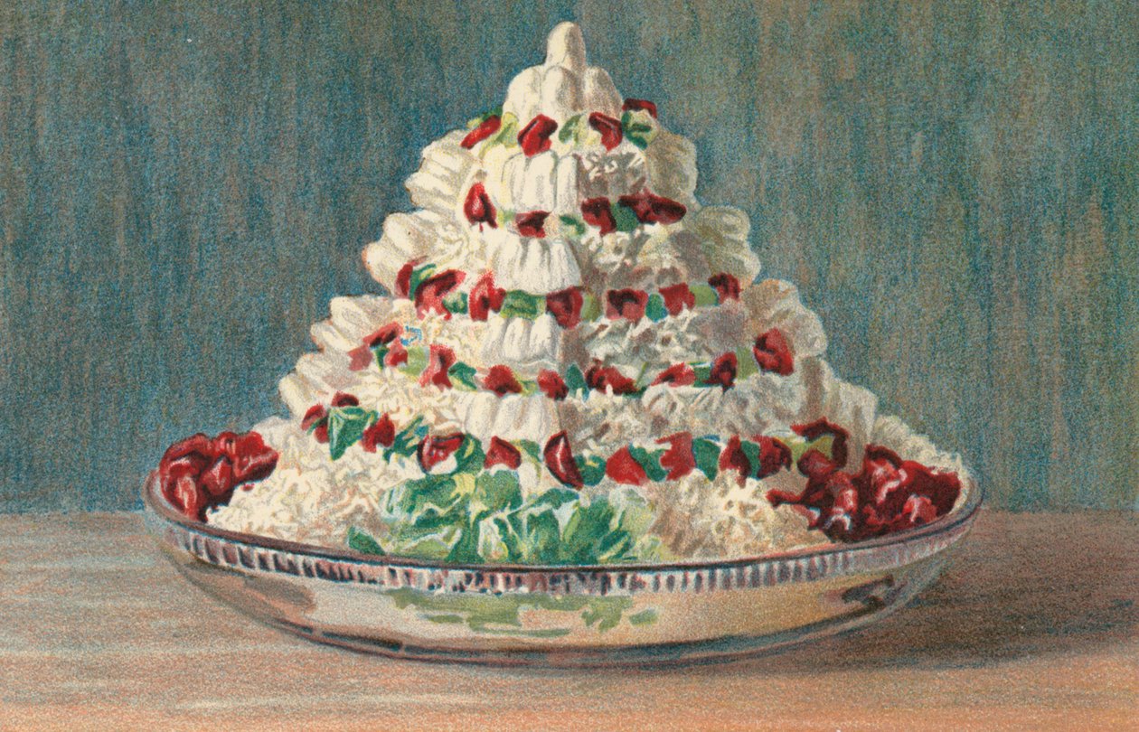 Gateau A La Ceylon (kleurenlitho) door English School