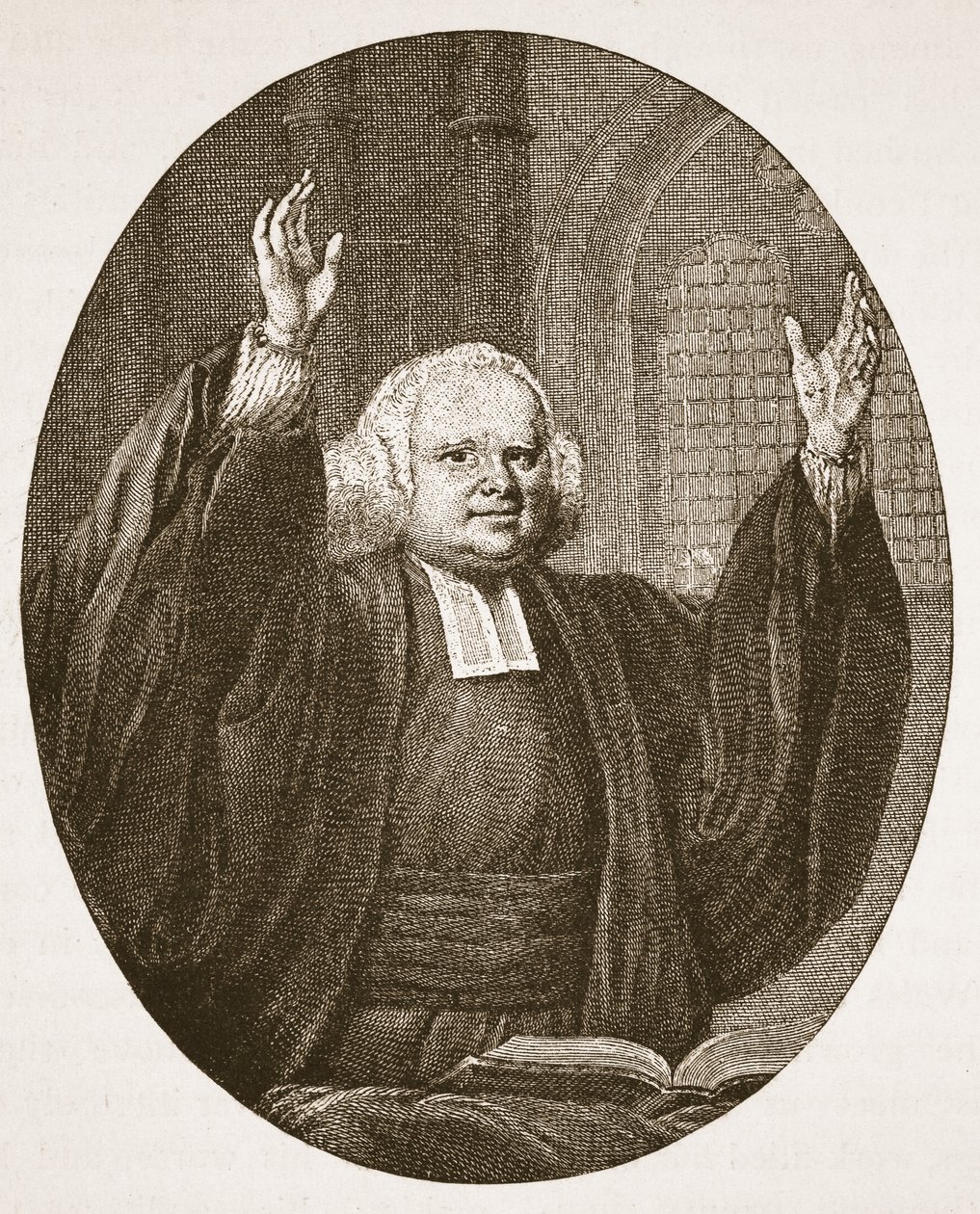 George Whitefield, illustratie uit De Kerk van Engeland: Een Geschiedenis voor het Volk door H.D.M. Spence-Jones door English School