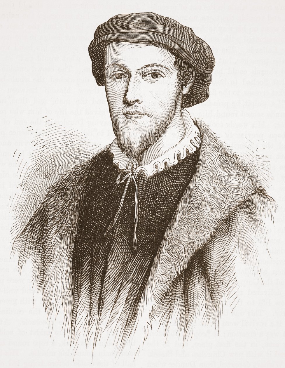 George Wishart, naar een prent in het bezit van David Laing, illustratie uit De Geschiedenis van het Protestantisme door James Aitken Wylie, 1878 door English School