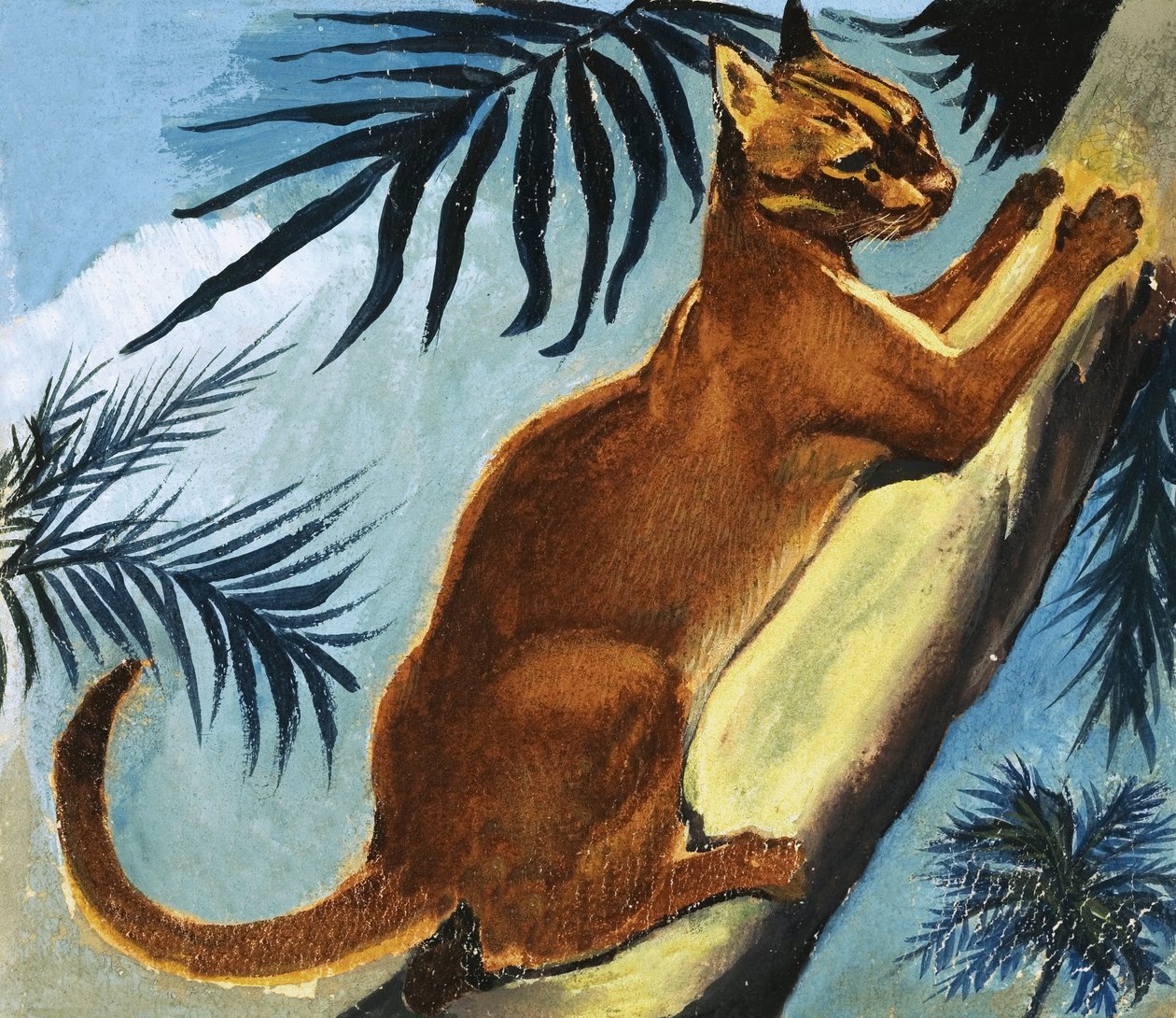 Golden Cat door English School