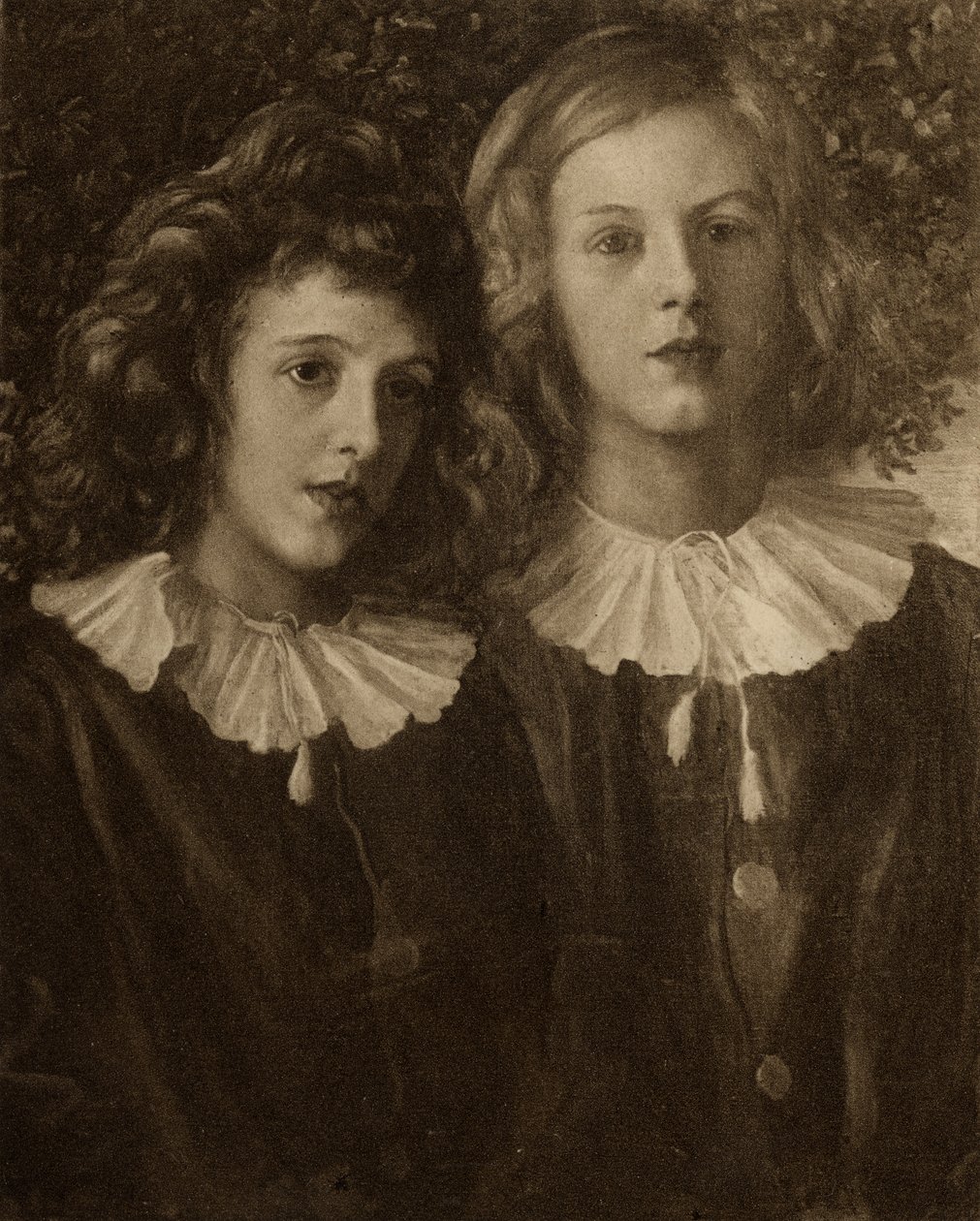Hallam en Lionel Tennyson, zonen van Alfred Lord Tennyson (1809-92) door English School