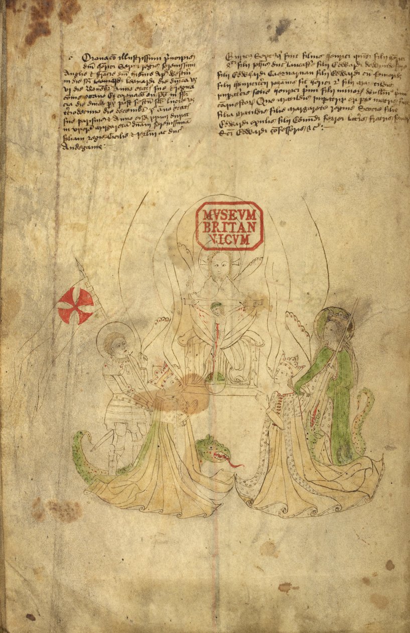 Henry VI, Koning van Engeland, en zijn vrouw, Margaret van Anjou, illustratie uit 