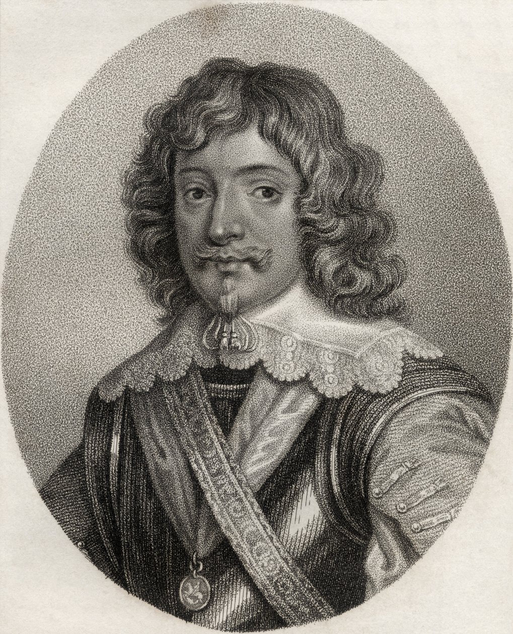 Henry Rich, gegraveerd door Geremia, illustratie uit 