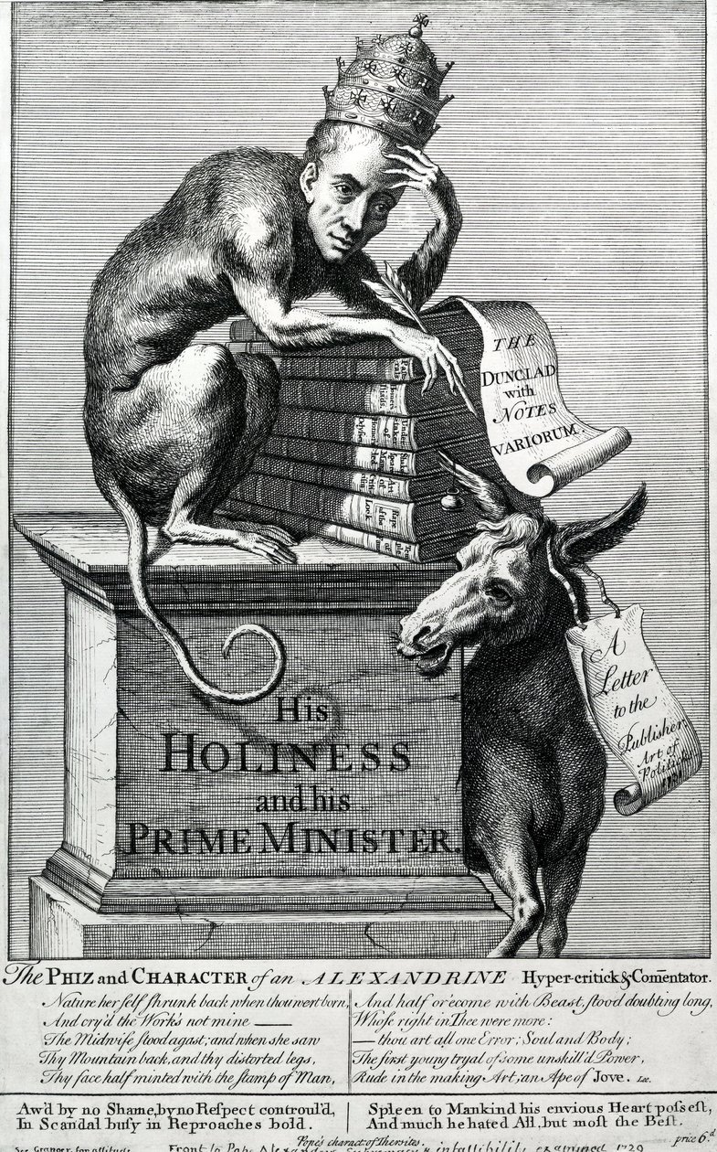Zijne Heiligheid en Zijn Eerste Minister, 1729 door English School
