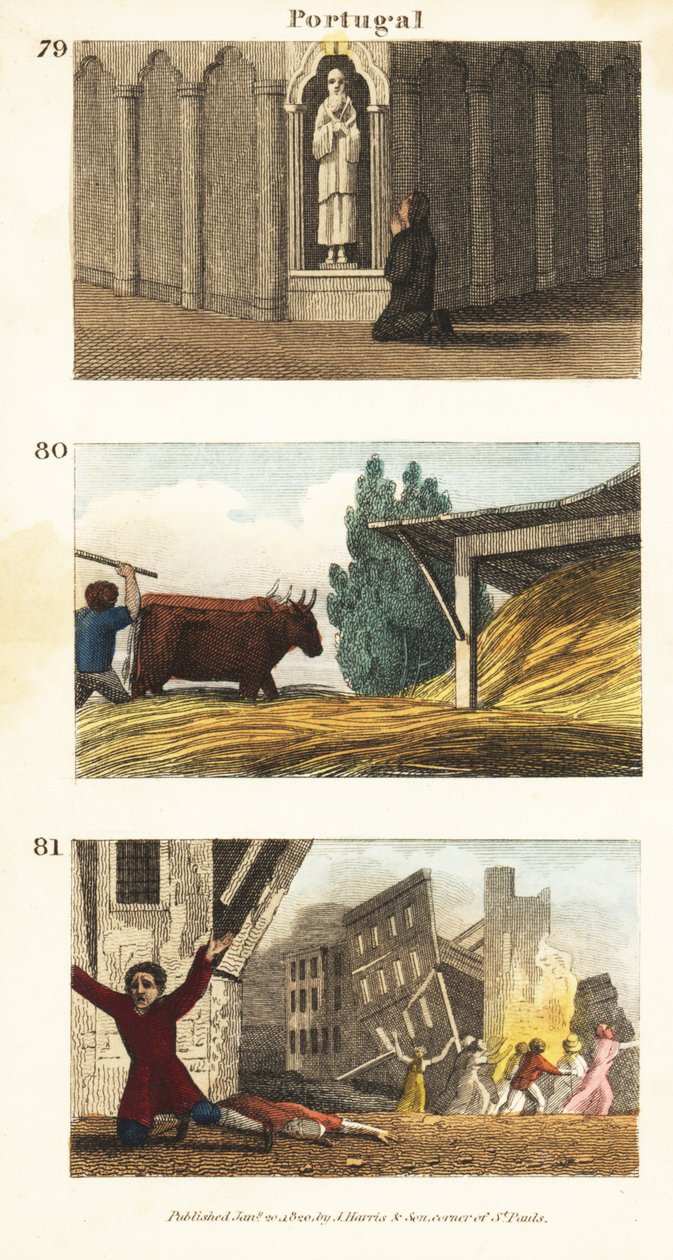 Historische uitzichten van Portugal door English School