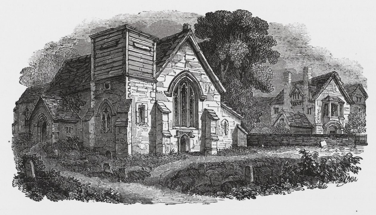 Hogston Church (gravure) door English School