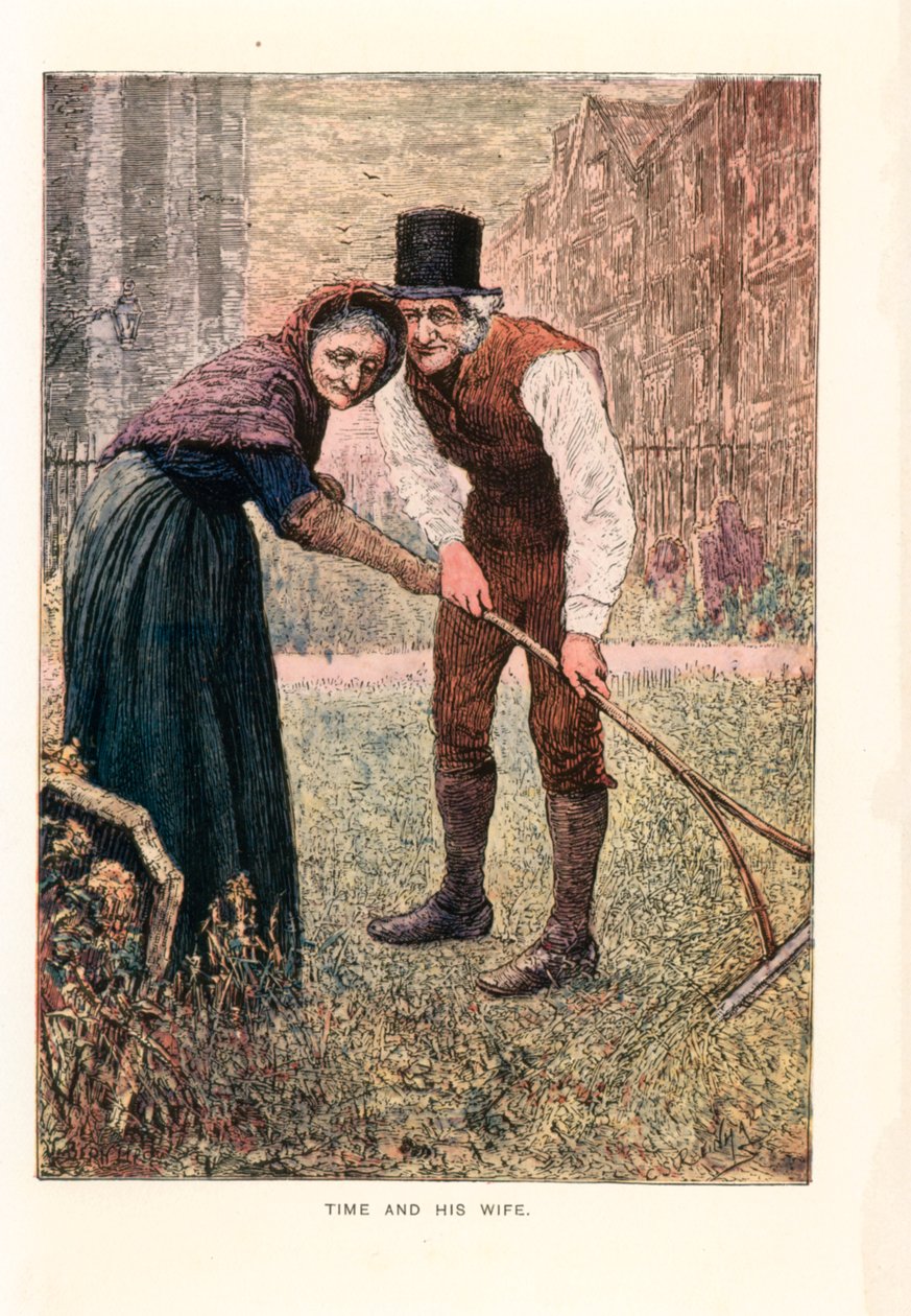 Illustratie voor Great Expectations (kleurenlitho) door English School