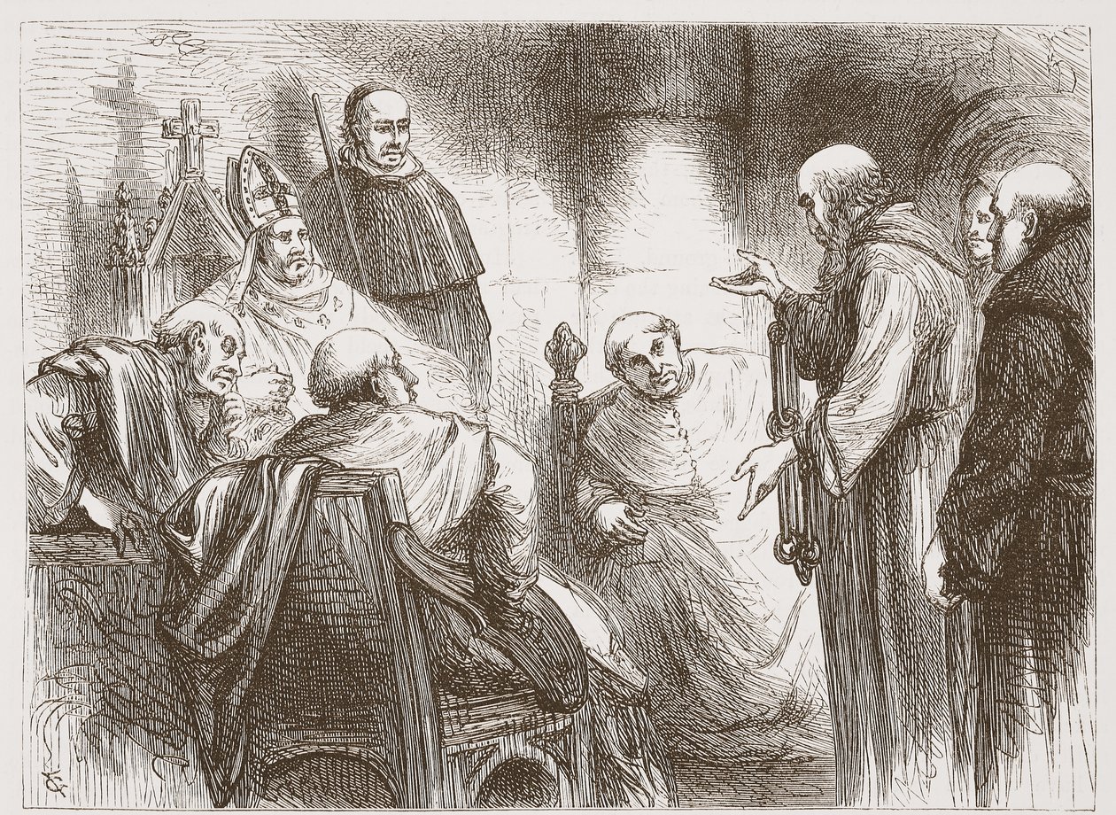 Illustratie uit The History of Protestantism door James Aitken Wylie (1808-1890), gepubliceerd 1878 door English School