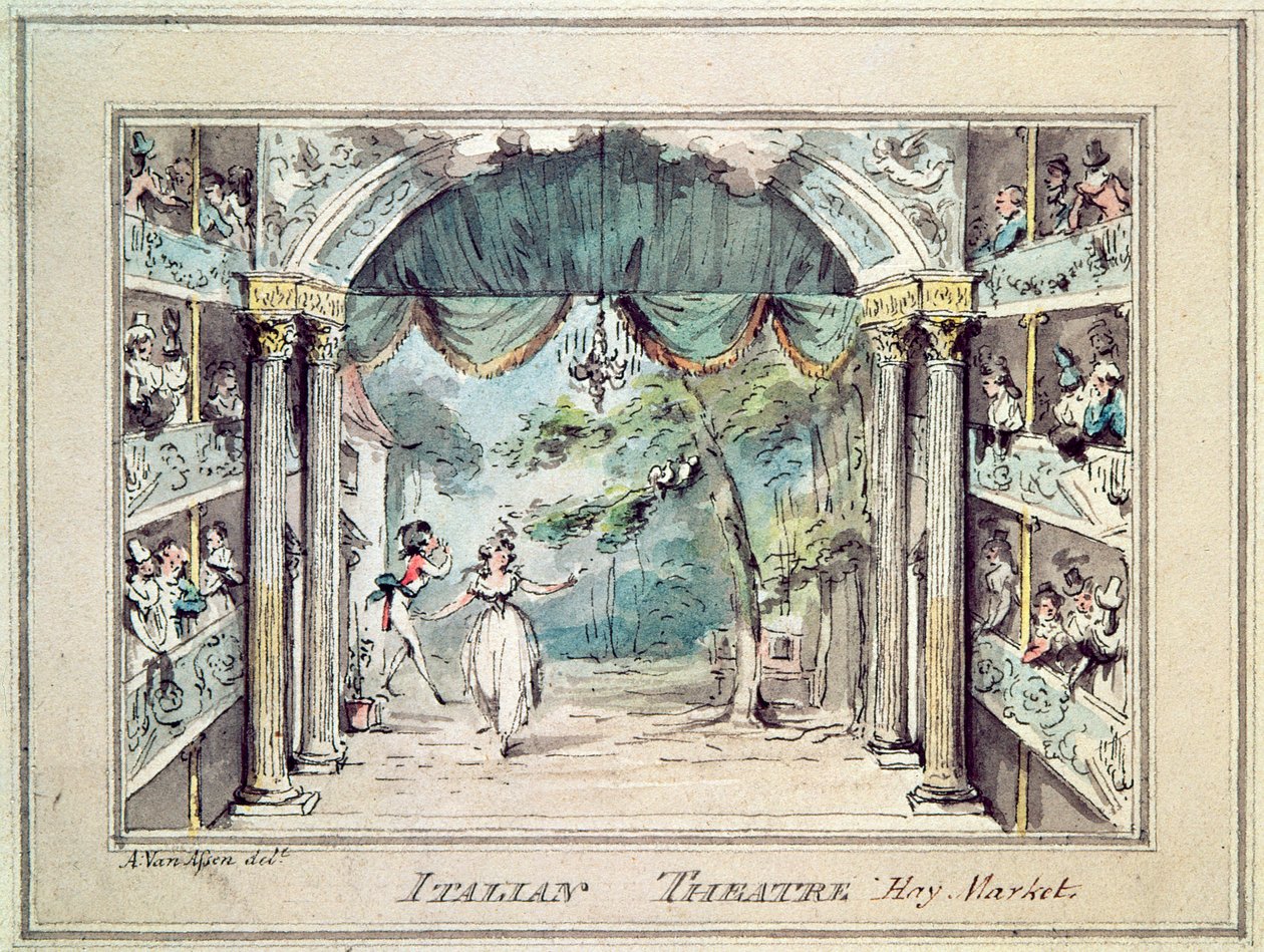 Italiaans theater, Haymarket door English School