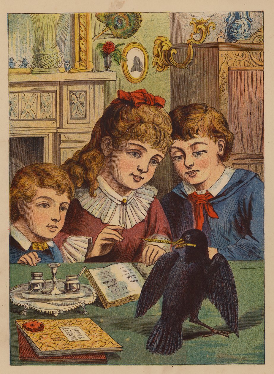 Jack met de pen (kleurenlitho) door English School