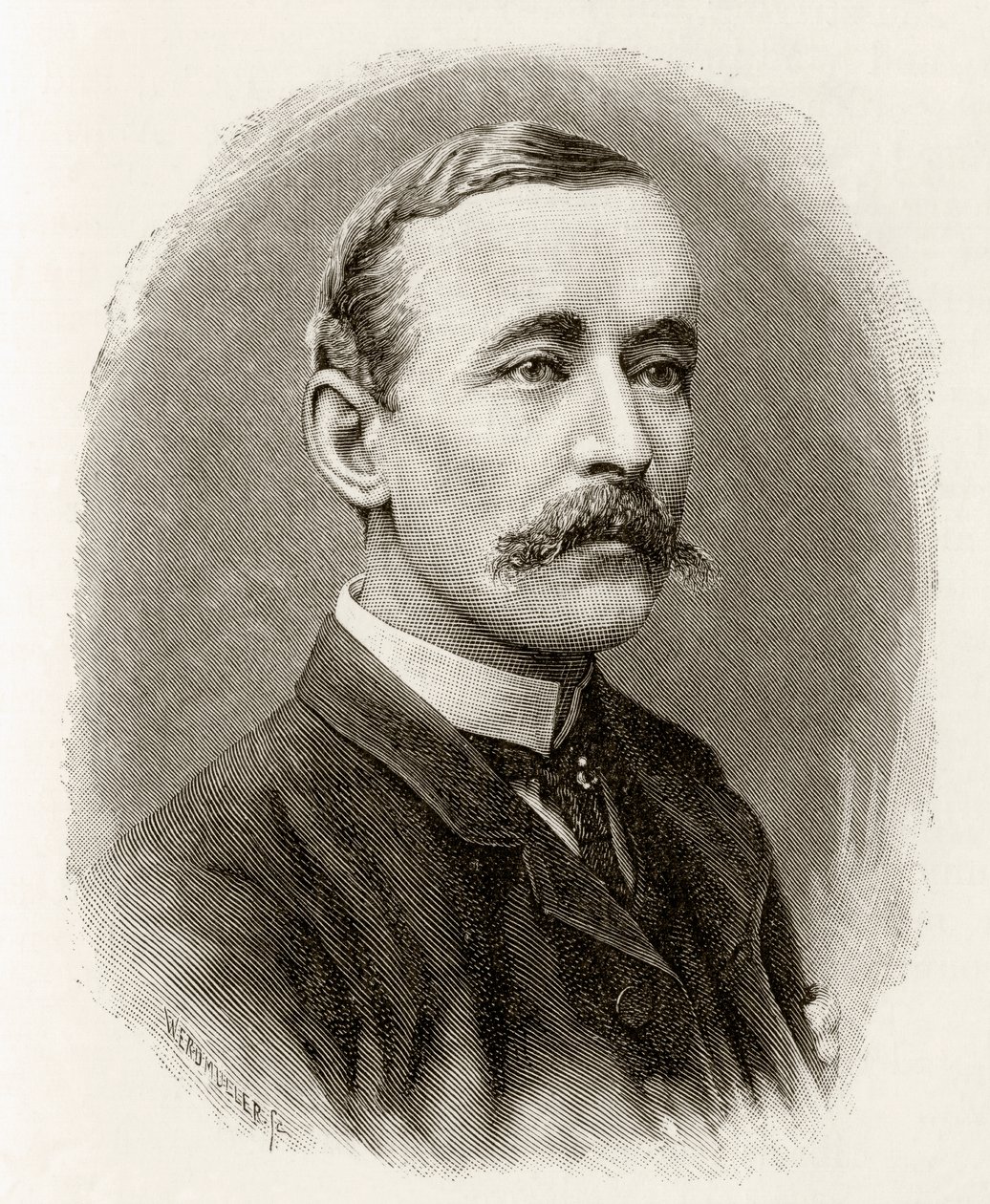 James Sligo Jameson, 1890 (houtsnede) door English School