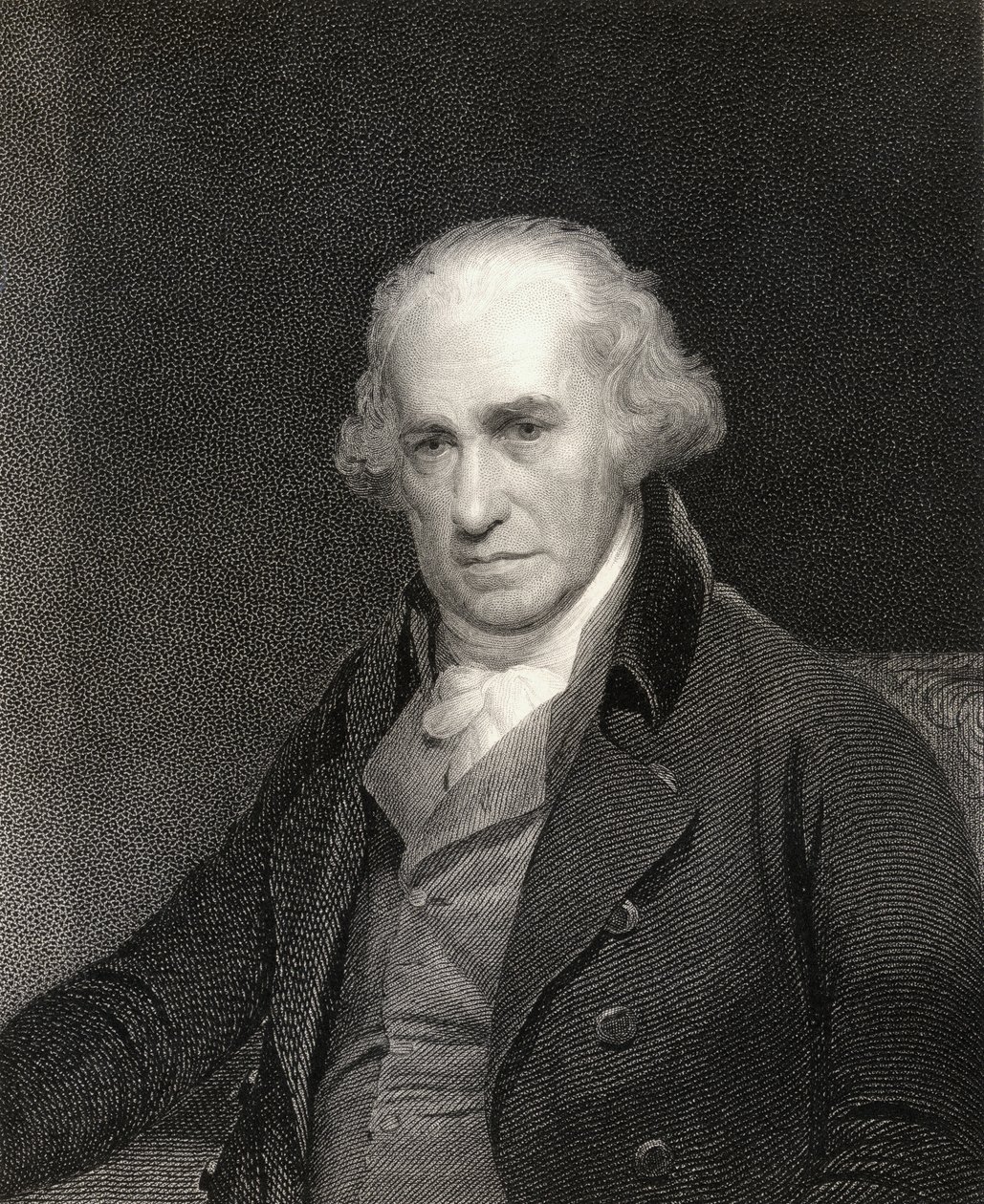 James Watt (1736-1819) uit Gallery of Portraits, gepubliceerd in 1833 door English School