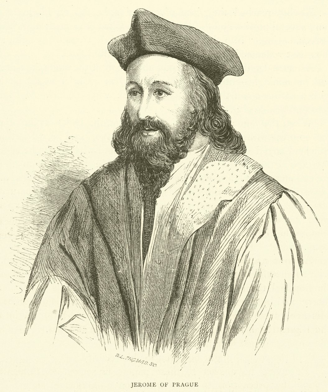 Hiëronymus van Praag (gravure) door English School