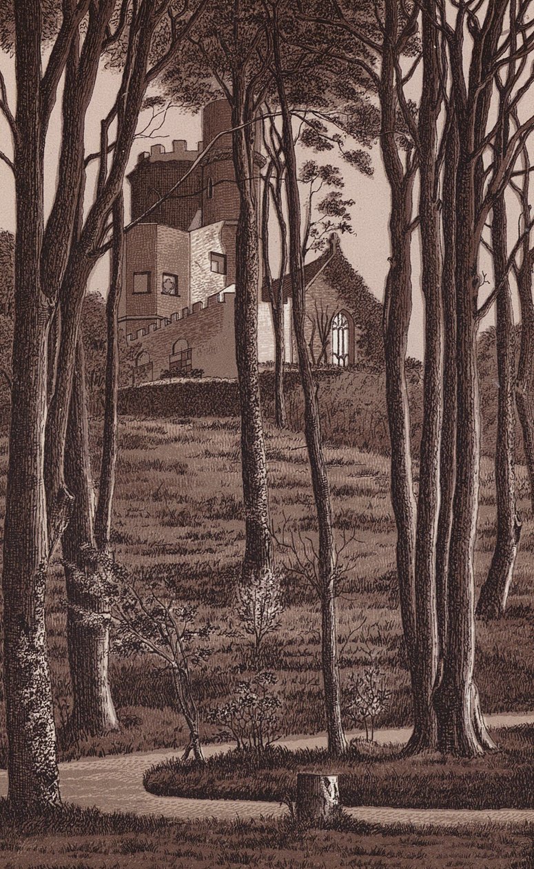 Jersey, Kanaaleilanden: Princes Tower (litho) door English School