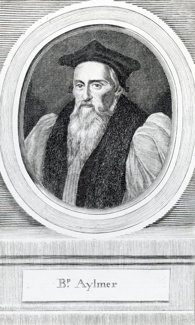 John Aylmer, Lord Bisschop van Londen (1521-94) door English School