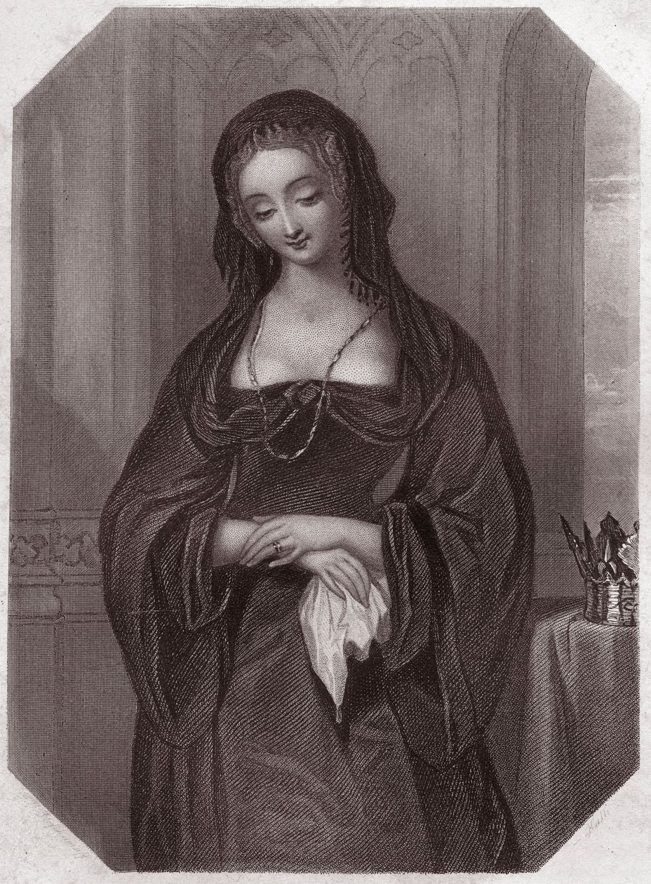 Lady Grey (Elizabeth Woodville) in Galerie des femmes de Shakespeare, circa 1838 door English School