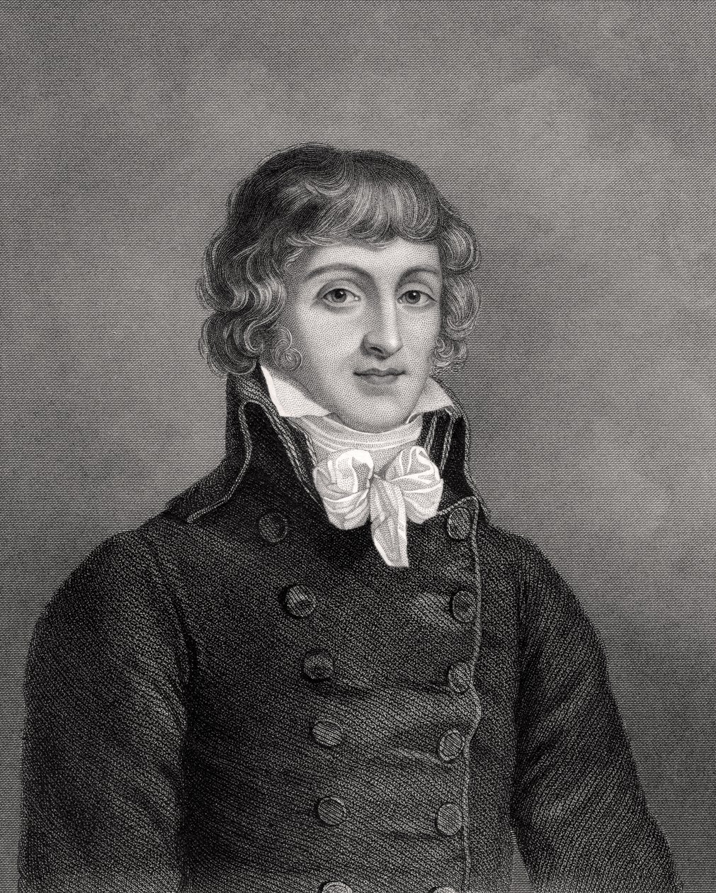 Louis Antonie Leon de Saint-Just, gegraveerd door W.H. Mote, illustratie uit 
