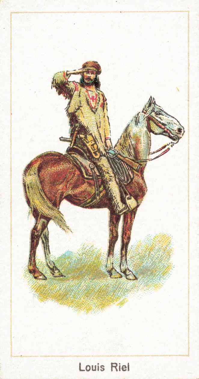 Louis Riel (chromolitho) door English School