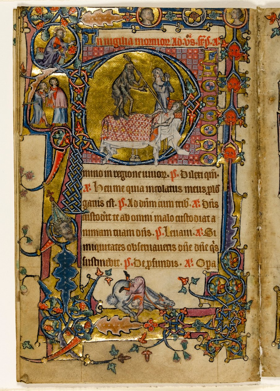MS 1-2005, fol. 235v: Death Striking, gehistorieerde initiaal 