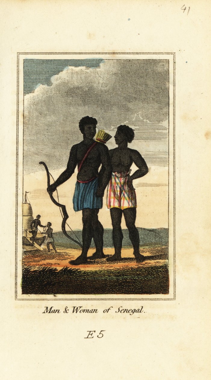 Man en vrouw van Senegal door English School