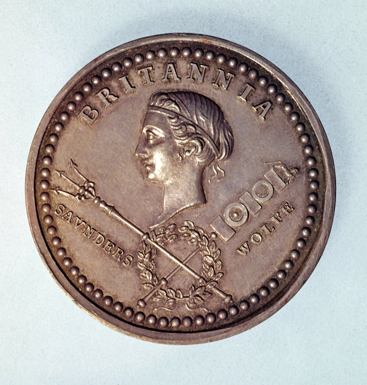 Medaille ter herdenking van de Britse verovering van Quebec door English School