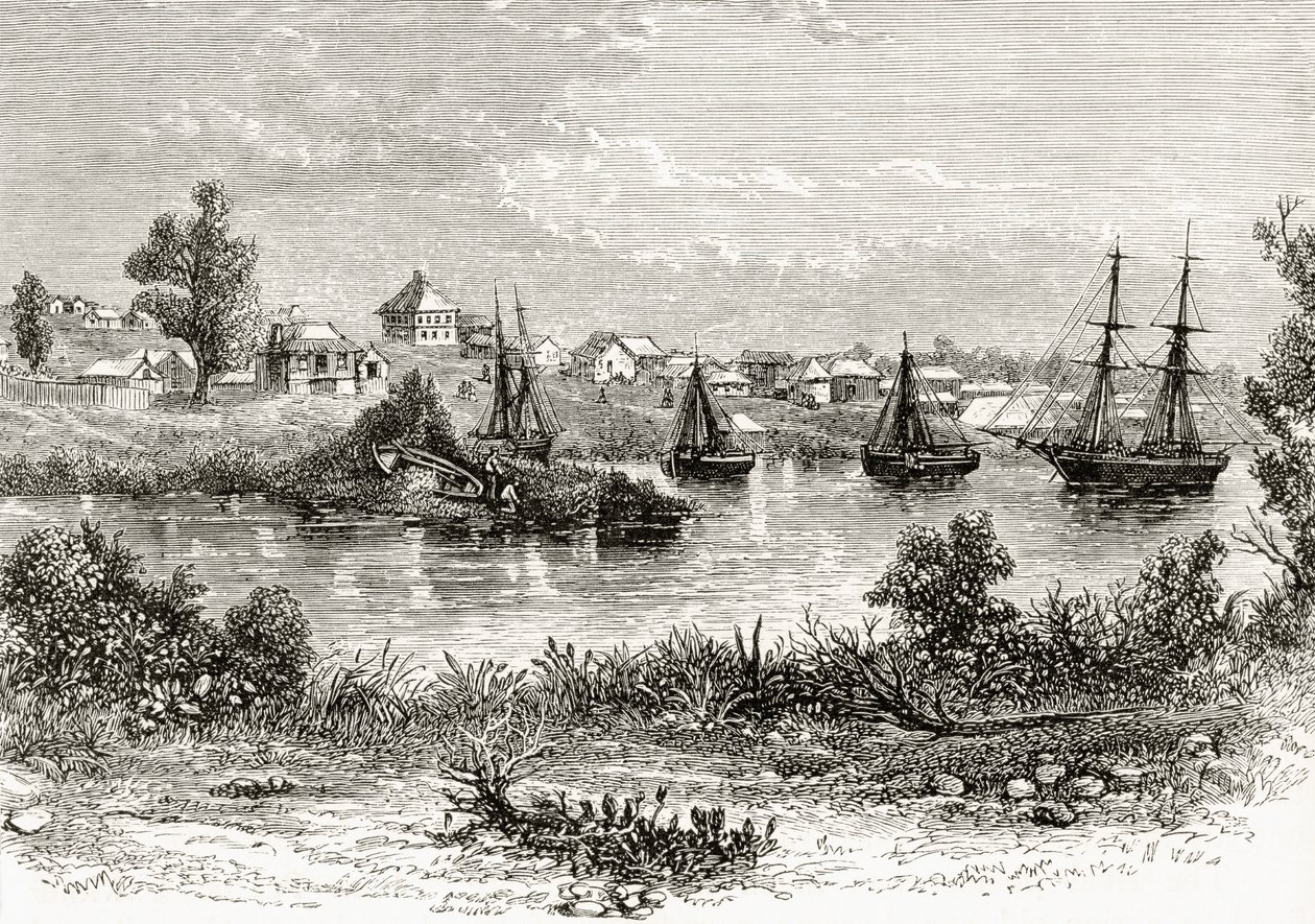 Melbourne, 1840, uit 