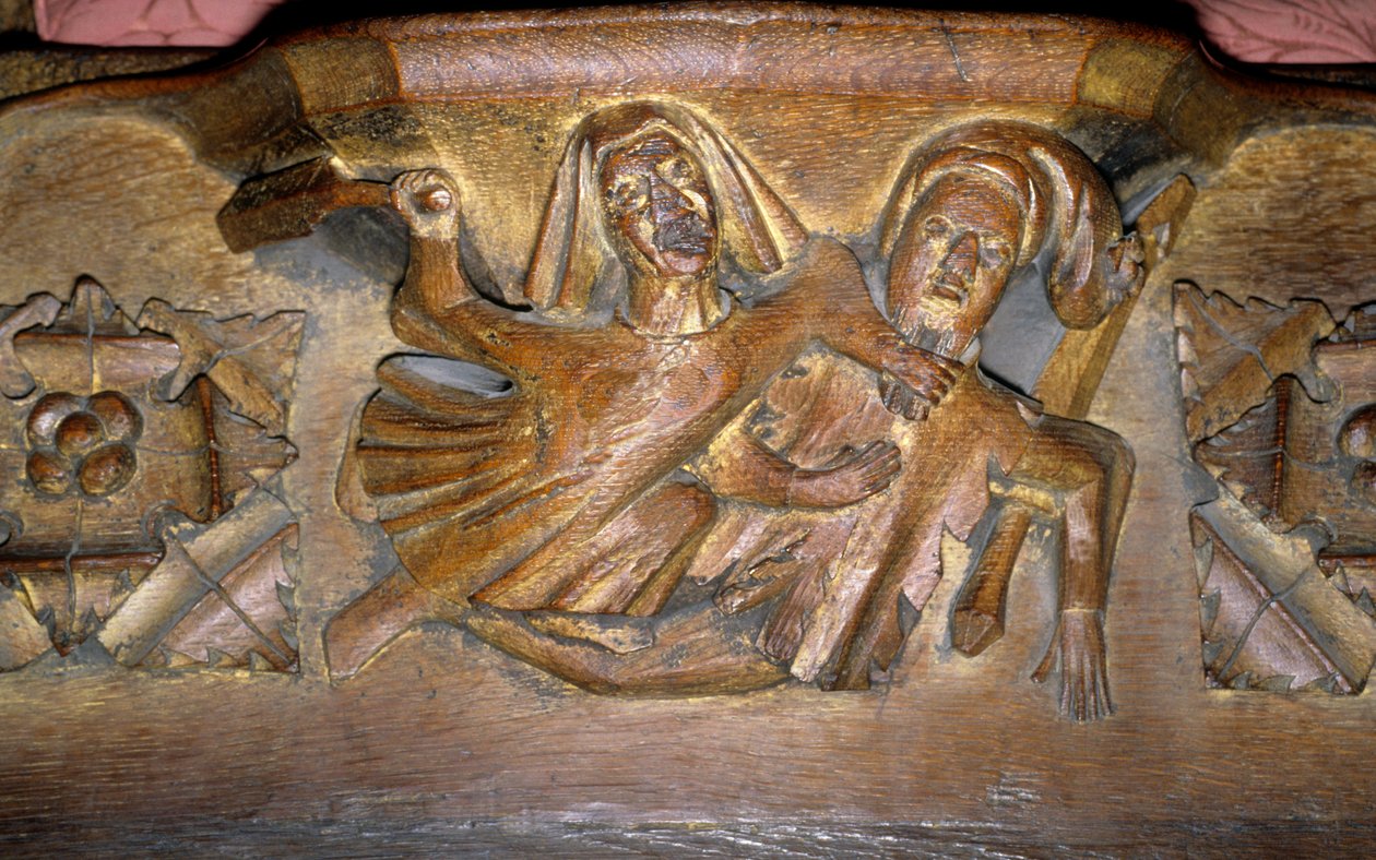 Misericord door English School